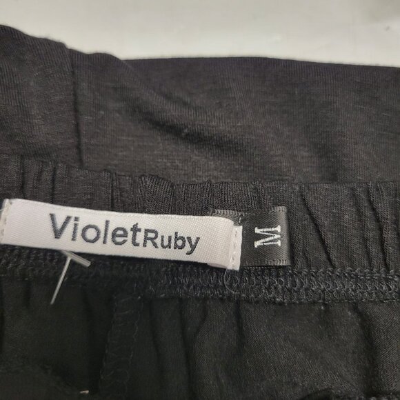 Black Leggings Comfy leggings with Lace Trim -Sizes  M L  XL - NEW - Picture 6 of 13